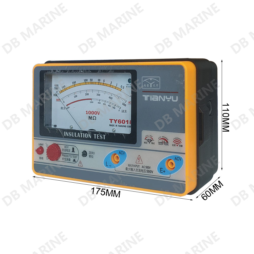 Прибор для проверки сопротивления изоляции IMPA 795777 Marine Megger, переменный ток 0-1000 в