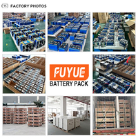 Batterie au lithium LiFePO4 Fuyue 24V 300Ah à décharge profonde, 8000 cycles, pour stockage solaire avec BMS intelligent et Bluetooth