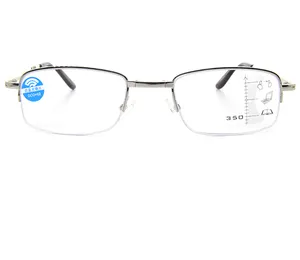 Z1迷你折叠老花镜带口袋可折叠防蓝光渐进阅读器眼镜半框
