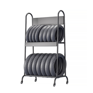 Heavy Duty Motorcycle <strong>Tire</strong> Display <strong>Rack</strong> <strong>Wheel</strong> <strong>Storage</strong> Organizer Wire Stand - Product Image 2