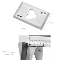 Décapsuleur de carte de logo d'impression laser d'acier inoxydable en métal personnalisé pour l'article promotionnel de barre