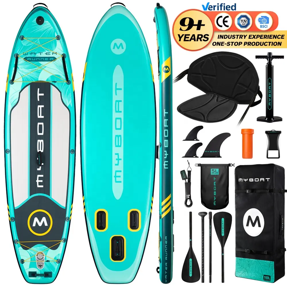 Mới tất cả các vòng Kayak ghế sup 10'6'' * 35 ''370ib Inflatable đứng lên tàu chèo ván lướt sóng Kayak ghế sup Hội Đồng Quản Trị