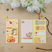 Bloc-notes en papier avec logo personnalisé imprimé esthétique feuilles mobiles papeterie scolaire adhésif promotionnel forme personnalisable notes autocollantes