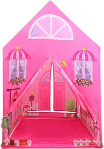Vente en gros <span class=keywords><strong>Tente</strong></span> <span class=keywords><strong>de</strong></span> maison <span class=keywords><strong>de</strong></span> jeu <span class=keywords><strong>de</strong></span> style <span class=keywords><strong>jardin</strong></span> fleuri multicolore <span class=keywords><strong>de</strong></span> couleur rose vif pour filles princesse bébé - Product Image 4