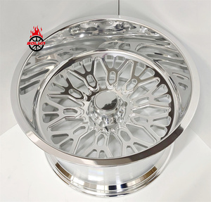 Rodas de Caminhão Forjadas 4x4 Offroad Polidas 20x12 22x14 24x12 24x14 26x16 28x16 8x170 8x180 8x6.5 6x5.5 para GMC Ford Chevy RAM - Product Image 1
