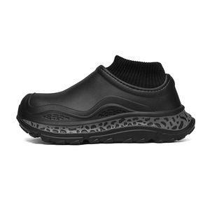 Bottes de neige unisexes à semelle épaisse, noires, imperméables, chaudes, à bout fermé, chaussures d'hiver pour l'extérieur - Product Image 5