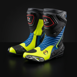 Botas de Carreras de Cuero Personalizadas Más Vendidas, Botas de Carreras Profesionales, Zapatos de Conducción Resistentes al Fuego, Botas de Seguridad para Deportes de Motor - Product Image 4
