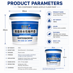 Pintura Acrílica Industrial para Pisos a Base de Agua, Revestimiento Antideslizante Duradero para Pisos de Fábrica - Product Image 3