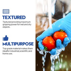 XIINGYU sarung tangan produsen bebas bubuk sarung tangan nitril sekali pakai ujian sarung tangan nitril biru bubuk - Product Image 5