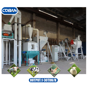 เครื่องบดผสมอาหารสัตว์ปีกแบบเม็ด สายการผลิตอาหารสัตว์ โรงงานผลิตอาหารสัตว์สำหรับฟาร์มไก่และวัว - Product Image 1