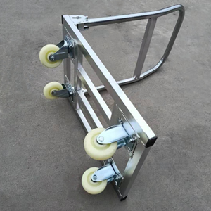 Roue pivotante en acier et nylon de 5 pouces (125 mm) avec double roulement, roues solides galvanisées, résistantes à l'usure, extra-durables - Product Image 4