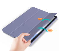 Untuk P12 12.7 Inch TB371FC / Xiaoxin Pad Pro 12.7 Tablet, Dudukan Lipat Magnetik dengan Bahan TPU Lunak dan PU
