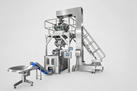 Automatische multifunctionele machine voor kwetsbare voedingsmiddelen, multi-head weegschaal voor puff snacks, chips, noten, biscuits voor verticale zakfolie