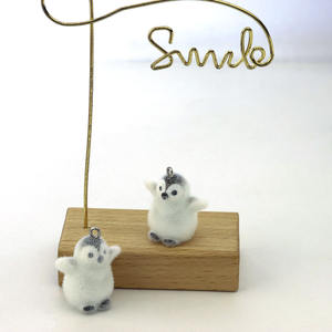 フロック樹脂3Dペンギンチャームかわいい動物ペンダントDIY手作りキーホルダー携帯電話バックパックペンダントジュエリーアクセサリー - Product Image 3