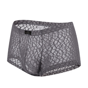 Caleçons Boxers <span class=keywords><strong>Homme</strong></span> Nouveaux Modèles Sexy <span class=keywords><strong>Taille</strong></span> Mi-Haute Respirants en Spandex/Coton avec Logo Personnalisé, Motif Uni, Tricotés - Product Image 4