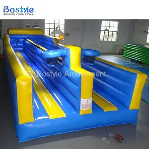 Aro de baloncesto inflable divertido de fábrica, bungee inflable con aro de baloncesto, juegos deportivos inflables a la venta