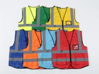 Gilet de sécurité réglable haute visibilité Gilet de sécurité pour hommes Gilet Led en polyester réfléchissant le trafic avec logo personnalisé