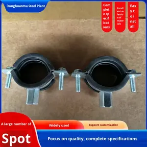 Оцинкованный зажим для 304 труб из нержавеющей стали с двойным обручем и клейкой лентой TJBC - Product Image 3