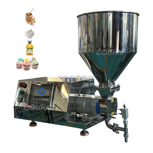 Nhớt dày độ nhớt cao dán động cơ servo Máy chiết rót khí nén bơ đậu phộng phụ Mayonnaise Máy làm kem - Product Image 4