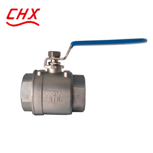 ลูกบอลสแตนเลสขนาด 10 1/2 นิ้ว 2 นิ้ว สำหรับแก๊สและน้ำ เกลียว BSP CF8m 1000 WOG 304 316 แบบ 2 ชิ้น พร้อมตัวล็อค - Product Image 1
