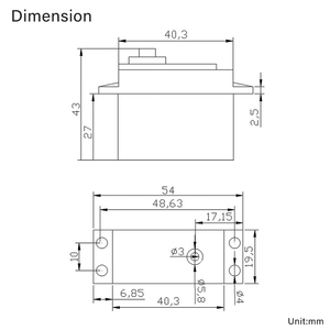 Servomotor MG996R Digi de Alto Torque para Drones de Ala Fija, Engranaje Metálico, 180 360 Grados, Servo Motor Pequeño para Brazo Robótico Industrial, Coche RC - Product Image 6