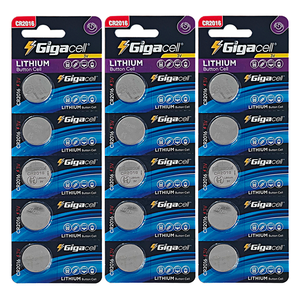 Paquete de 5 Pilas de Botón CR2016 de 3V para Llaves de Coche, Llaveros, Luces LED, Básculas y Dispositivos Médicos Portátiles (5 Piezas) - Product Image 1