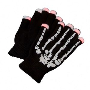 Gants de fête lumineux LED squelette pour Halloween, clignotants, pour usage extérieur - Product Image 3