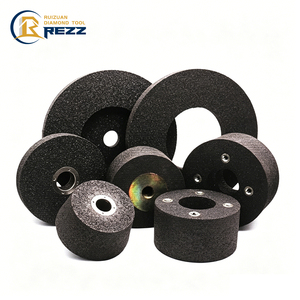 <span class=keywords><strong>Meule</strong></span> abrasive en carbure <span class=keywords><strong>de</strong></span> silicium REZZ pour le meulage des métaux moulés et des oxydes d'aluminium, idéale pour le rail <span class=keywords><strong>de</strong></span> voitures ferroviaires et les voies ferrées - Product Image 1
