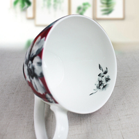 Tasse à thé en porcelaine élégante, en porcelaine fine de haute qualité, tasses à lait en gros pour cadeau de mariage