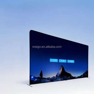 Fondo Portátil Personalizado Ligero con Tubo de Aluminio, Tela Tensada, Pared Reforzada, Soporte de Doble Cara, Panel Recto para Promoción - Product Image 5