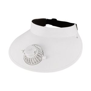 Gorra Visera con Ventilador Recargable USB, Color Blanco y Rosa, Regalos de Verano 2026, para Mujer - Product Image 1