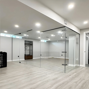 ผนังกระจกแบบไร้กรอบสำหรับภายนอกและภายในอาคาร กระจกนิรภัยหนา 10 มม. 12 มม. 15 มม. - Product Image 3