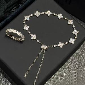 สร้อยข้อมือเพทายเมทีออร์ ดีไซน์ฝรั่งเศสสุดชิค ชุบเงินแท้ S925 ปรับขนาดได้ เหมาะสำหรับใส่ทุกวัน ของขวัญเครื่องประดับสุดหรู - Product Image 2