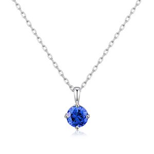 Moda lindo travieso pequeño elefante bluenecklace exquisito elefante abrazo azul CZ juego colgante amante <span class=keywords><strong>amigo</strong></span> regalo - Product Image 3