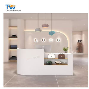 Bancone avant hôtel petites décorations de mariage pour bureau réception salon de beauté table design comptoir magasin de vêtements moderne - Product Image 6