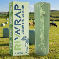 Productos de Fabricación China, Envoltura para Pacas Redondas, Envoltura Agrícola de 25 micras, 750 mm x 1500 m, Película Estirable para Ensilaje