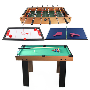 Table de <span class=keywords><strong>billard</strong></span> 4-en-1 robuste et de qualité supérieure, avec jeux de <span class=keywords><strong>hockey</strong></span> sur <span class=keywords><strong>air</strong></span>, de ping-pong et de football – Table multi-jeux pour intérieur, extérieur et fêtes à domicile - Product Image 2