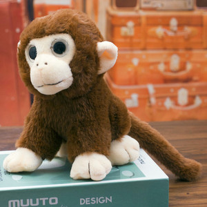Bambola carina a coda lunga cartone animato scimmia peluche peluche giocattolo di peluche - Product Image 2