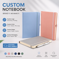 Carnet A5 personnalisé en PU, couverture rigide, porte-stylo, bande élastique, logo en relief, journal d'affaires, cadeau, vente en gros