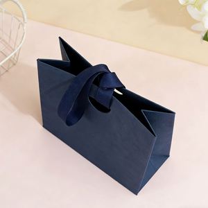 Bolsas de Regalo para Joyería con Logotipo Personalizado, Bolsas de Papel Portátiles de Lujo para Collares y Pendientes, Empaque para Joyería - Product Image 2