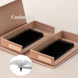 <span class=keywords><strong>Cils</strong></span> longs naturels en fibres synthétiques 0,03 mm-0,07 mm, faits à la main, faciles à éventaillement, sans cruauté, véganes - Product Image 2