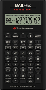 เครื่องคิดเลขวิทยาศาสตร์ Texas Instruments BA II Plus ของแท้ แบรนด์ใหม่ สีดำ 10 หลัก ใช้แบตเตอรี่ ตัวเครื่องพลาสติก สำหรับงานการเงิน - Product Image 3