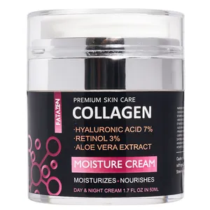 FATAZEN Produits de soins de la peau Anti-âge Rides Visage Hydratant OEM Lissant Hydratant Crème hydratante au collagène pour le visage