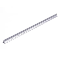 Règle triangulaire d'échelle d'ingénierie et de dessin architecturale personnalisée en usine, en alliage d'aluminium, outils de mesure multifonctionnels