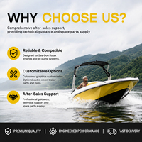 Bateau à réaction de 4,8 m pour 5 personnes avec tour de wakeboard et pont en EVA / Plusieurs configurations disponibles / Les utilisateurs peuvent personnaliser l'alimentation électrique de manière autonome
