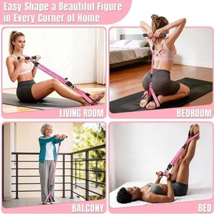 Banda <span class=keywords><strong>de</strong></span> Resistencia Elástica Multifuncional con 3 Tubos <span class=keywords><strong>de</strong></span> Látex, Pedal y Agarraderas <span class=keywords><strong>para</strong></span> <span class=keywords><strong>Ejercicios</strong></span> <span class=keywords><strong>de</strong></span> Fitness - Product Image 3