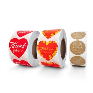 Étiquettes autocollantes personnalisées imperméables avec motif privé, prix de gros direct usine, étiquettes de remerciement - Product Image 5