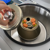 Centrifugeuse à grande vitesse de laboratoire de vente chaude avec le rotor d'angle 6x50ml, adaptateur de 15ml