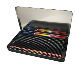 ศิลปินที่มีคุณภาพสูง120ดินสอสีน้ำ3.8มิลลิเมตรตะกั่วดีบุกส่วนบุคคลกล่องดินสอสำหรับภาพวาดศิลปินที่มีกล่อง