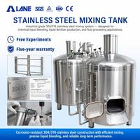 Cuve de mélange à agitation en acier inoxydable haute efficacité LANE pour engrais liquides et réacteur chimique de mélange